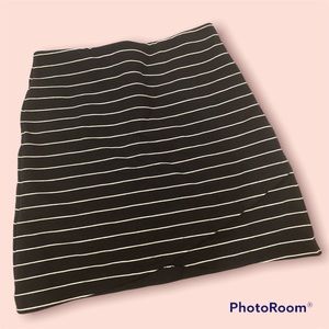 Navy Stripped Skirt LOFT 6
